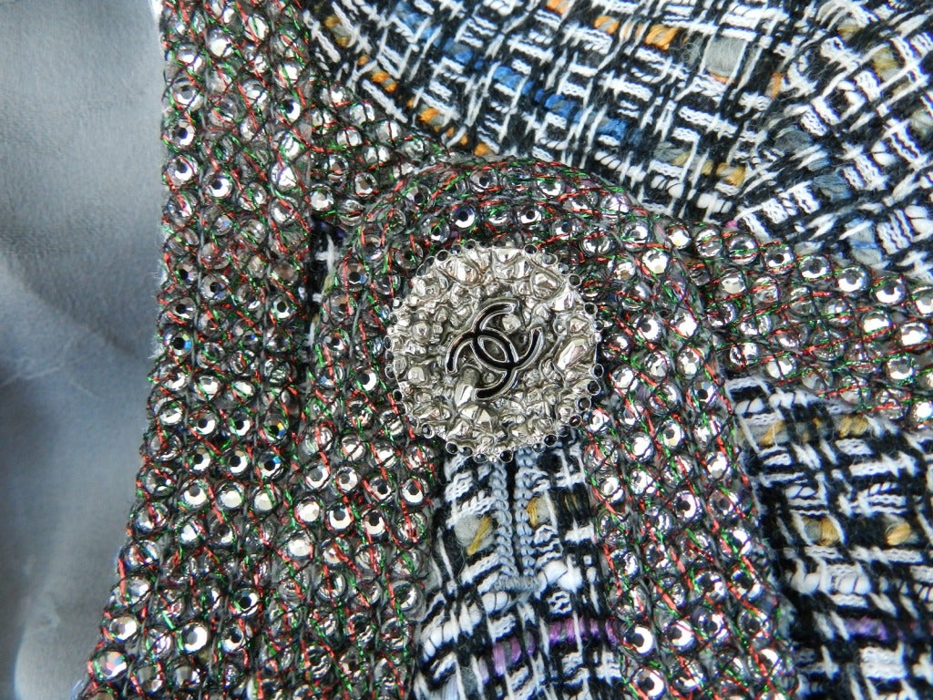 Chanel Spring 2011 Swarovski Crystal Skirt Suit 4