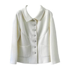 Chanel Winter White Boucle Jacket