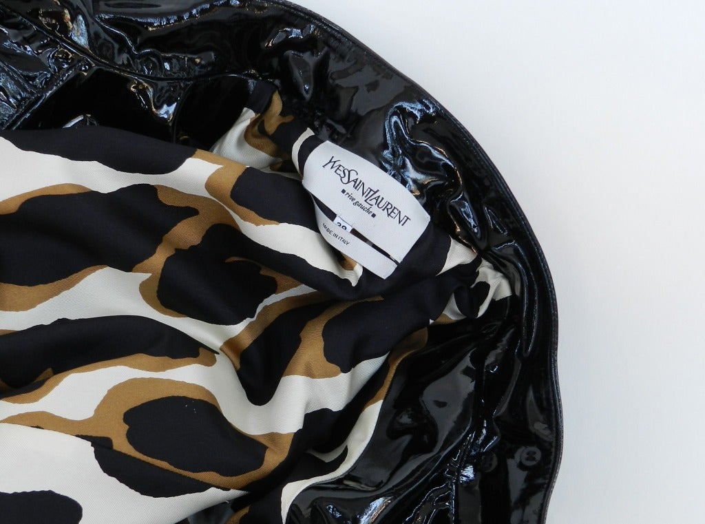 Yves Saint Laurent Patent Leather Coat 1