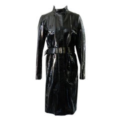 Yves Saint Laurent Patent Leather Coat
