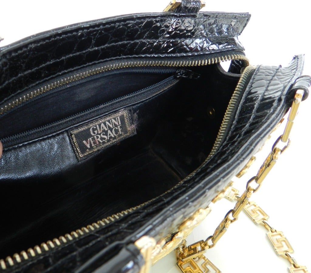1990's Versace Medusa Chain Purse / Bag 3
