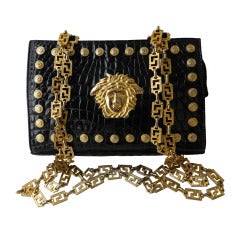 1990
s Versace Medusa Chain Purse / Bag