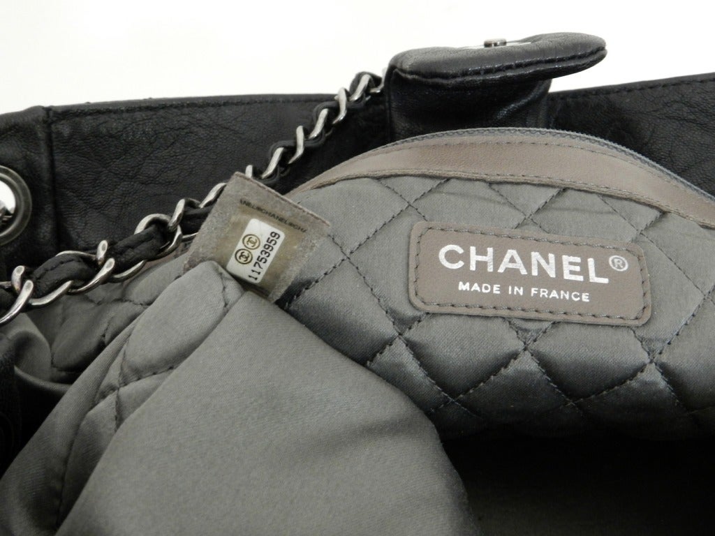 Chanel Black Bag / Purse with Gunmetal Hardware 2