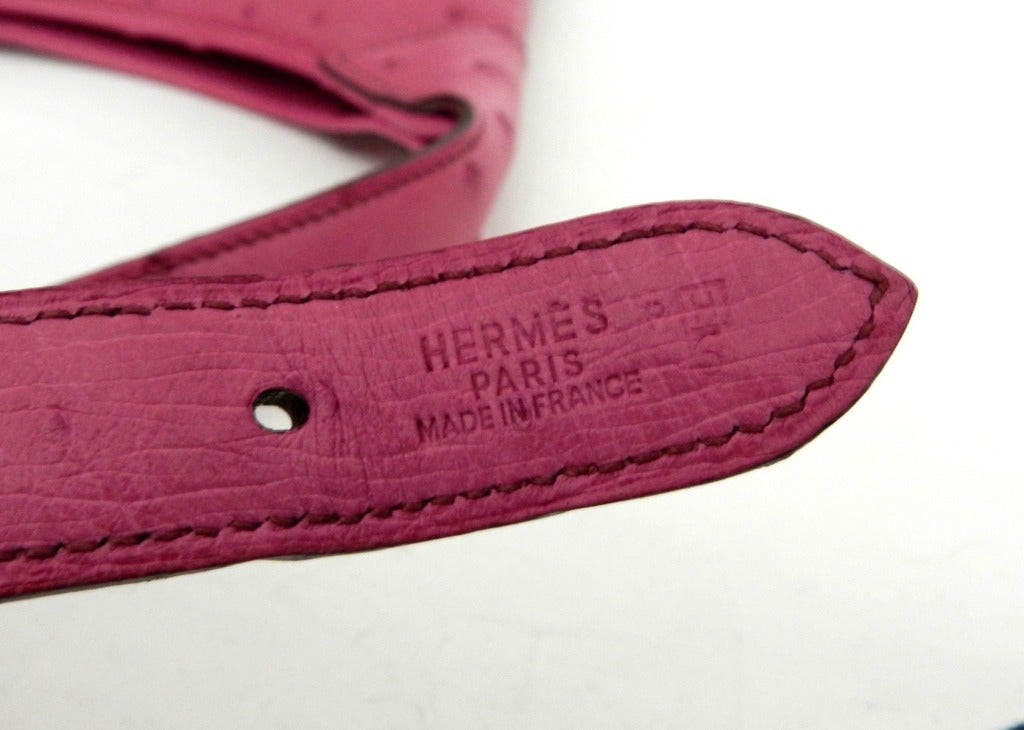 Hermes Pink Ostrich Trim Bag 2004 1