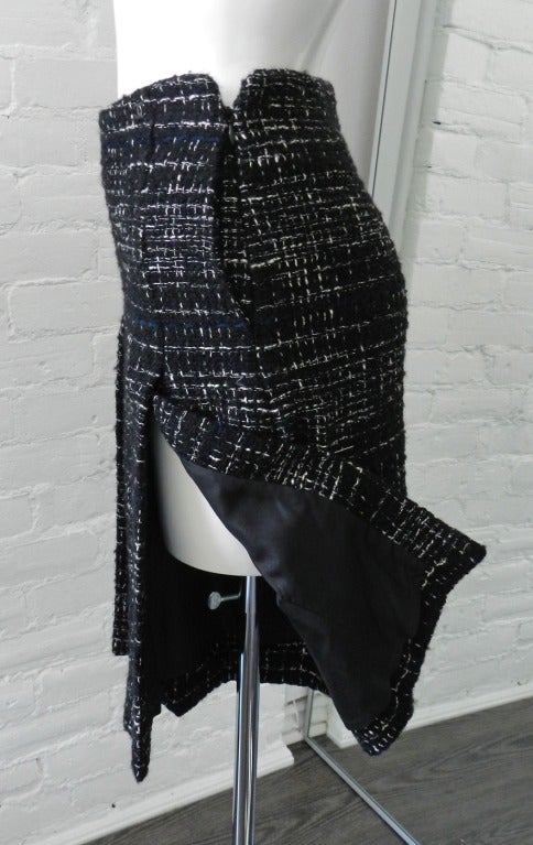 Chanel Black Tweed Skorts - Skirt / Shorts In Excellent Condition In Toronto, ON