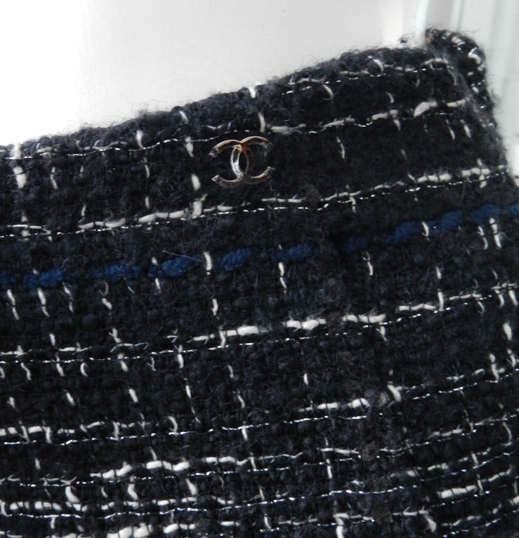 Chanel Black Tweed Skorts - Skirt / Shorts 1