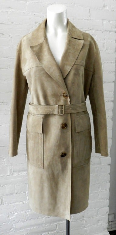 Loro Piana Lambskin Leather and Suede Reversible Coat at 1stDibs