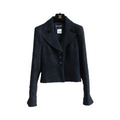 Chanel 09A Black Boucle Ad Campaign Jacket