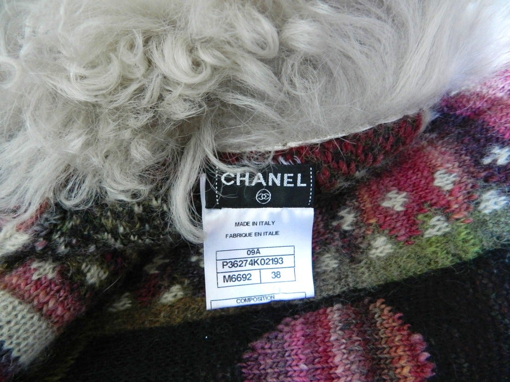 Chanel 09A Runway Lamb Fur Sweater Coat 1