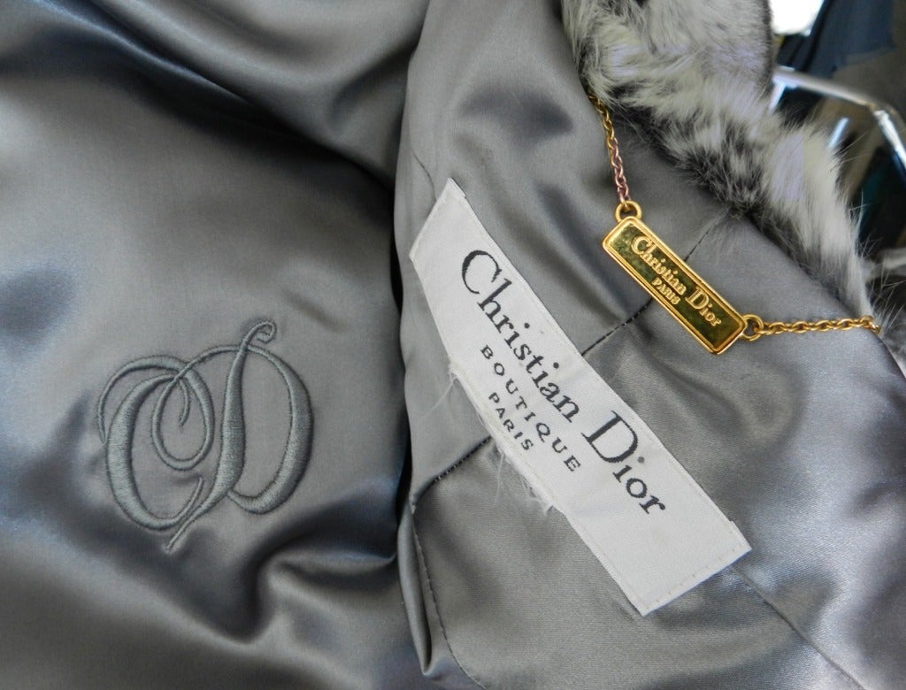 Women's Christian Dior Chinchilla Fur Short Jacket