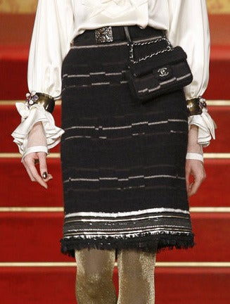 Women's Chanel 09A Black mohair Sweater Set