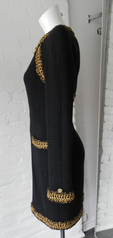 Chanel 10P Shanghai Collection Black Jacket / Dress In Excellent Condition In Toronto, ON