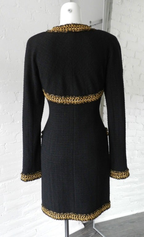Women's Chanel 10P Shanghai Collection Black Jacket / Dress