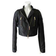 Givenchy Cropped Leather Jacket