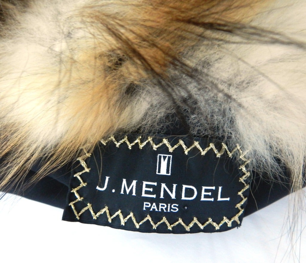 J. Mendel Red Fox Fur Vest / Coat with Leather Sleeves 4