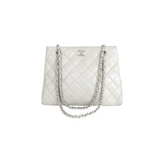 Chanel Dove Grey Quilted Purse