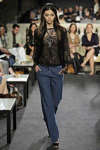 Chanel 07C Black Lace Runway Jacket