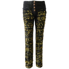 Chanel 11A Bzyantine Collection Runway Jeans