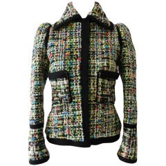 Balenciaga Fall 2007 Pastel Tweed Runway Jacket