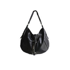 Yves Saint Laurent Black Leather Purse with Horn