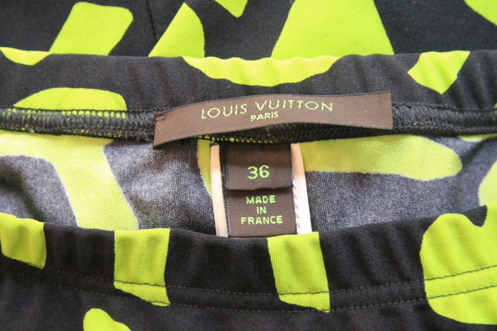 New Louis Vuitton Stephen Sprouse Collection Graffiti Black Pants Leggings  Sz 42