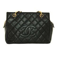 CHANEL Black Quilted Lambskin Mini Classic Bag With Goldtone Har