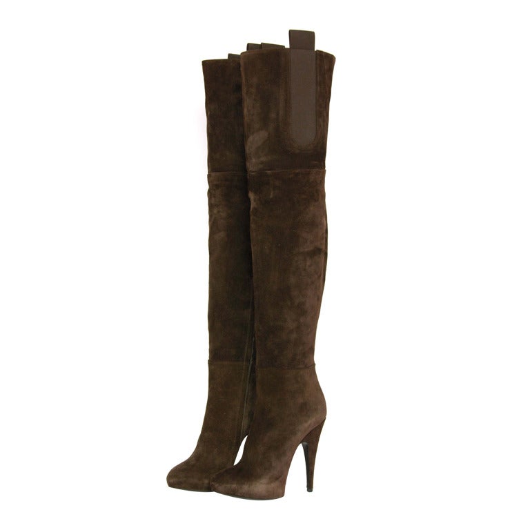 GIVENCHY New Over The Knee Hidden Platform Boot Sz. 37.5