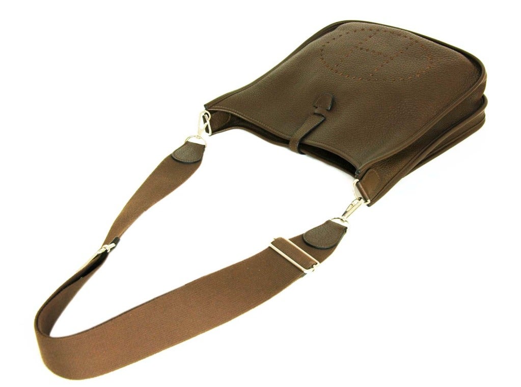 HERMES Brown Togo Leather EVELYN Bag rt. $3, 125 1