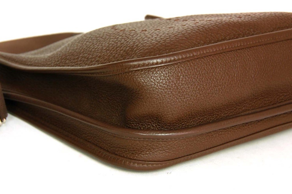 HERMES Brown Togo Leather EVELYN Bag rt. $3, 125 2