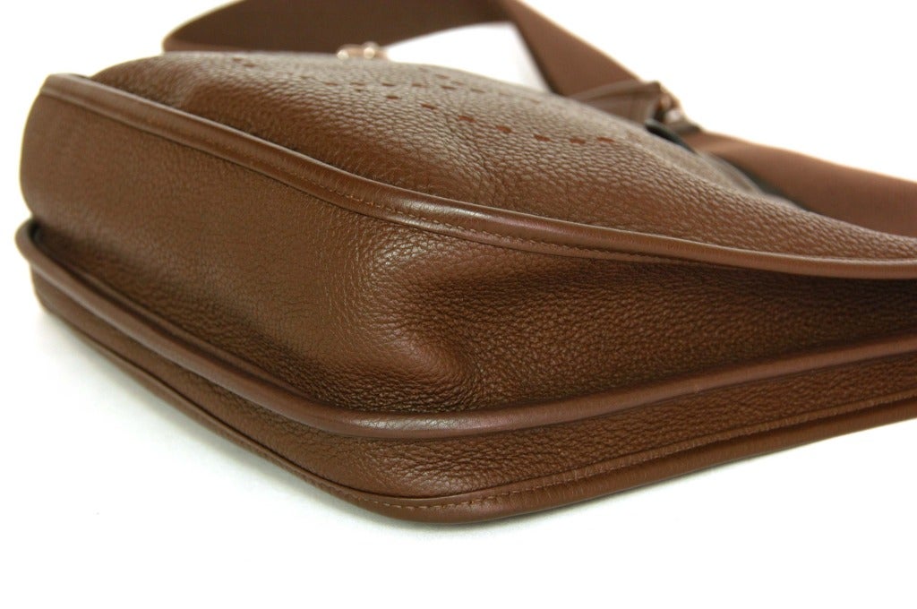 HERMES Brown Togo Leather EVELYN Bag rt. $3, 125 3