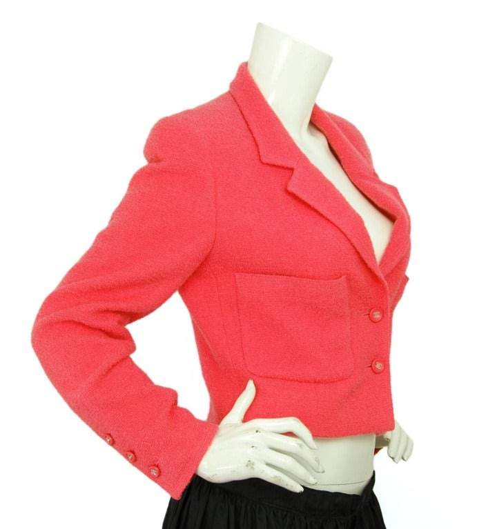 coral boucle coat