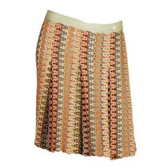 MISSONI NEW WITH TAGS Multi-Color ZigZag Pleated Skirt Sz. 44 RT. $680