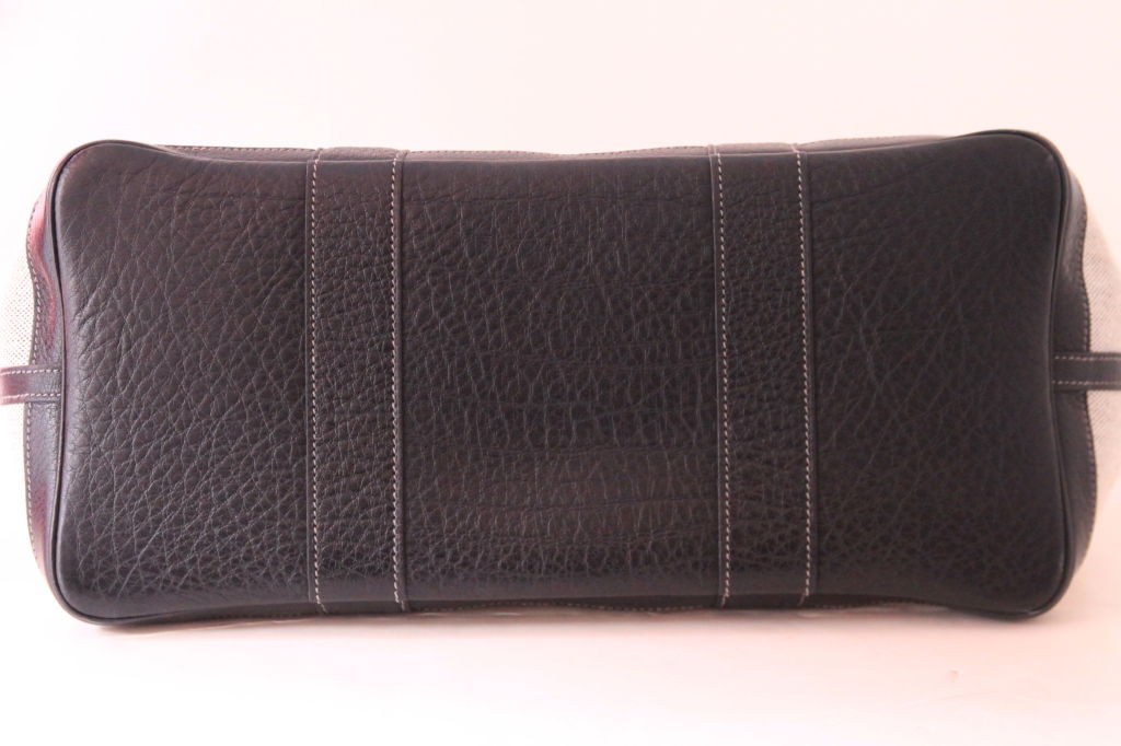 HERMES TOILE/BLACK GARDEN PARTY BAG 2