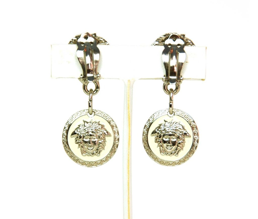 black versace earrings
