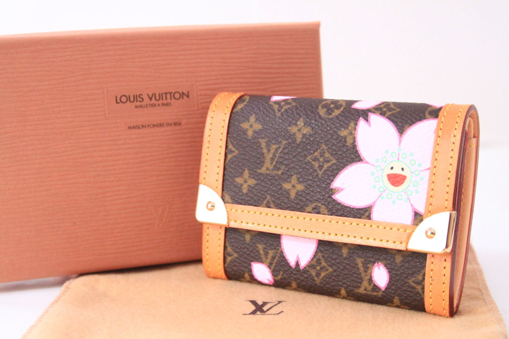 LOUIS VUITTON LIMITED CHERRY BLOSSOM COIN PURSE CARD WALLET at