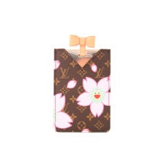 LOUIS VUITTON LIMITED EDITION CHERRY BLOSSOM MIRROR / CARD CASE