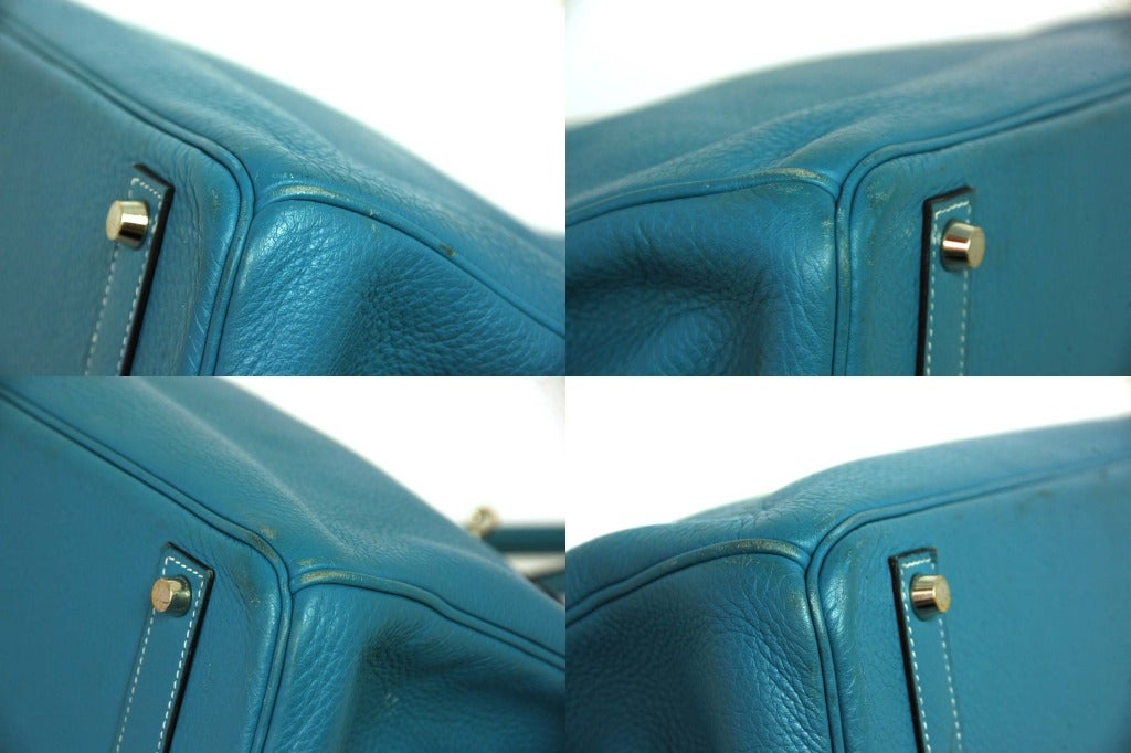 HERMES Blue Jean 40cm Birkin Bag 2