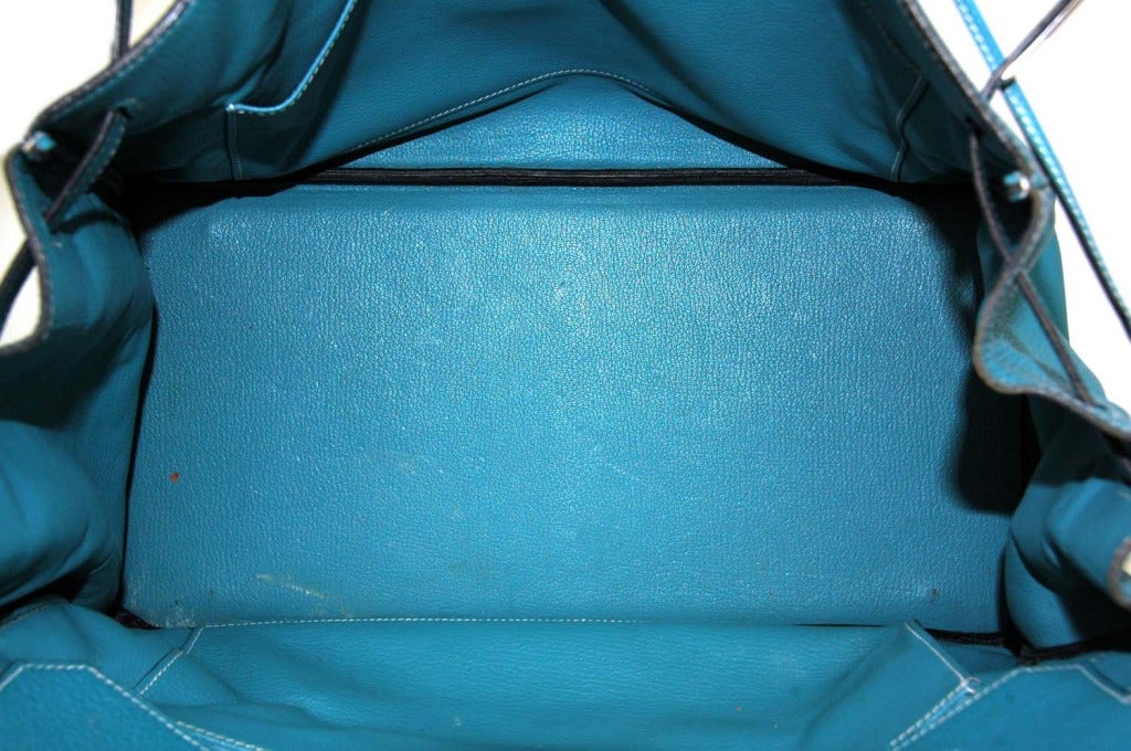 HERMES Blue Jean 40cm Birkin Bag 3