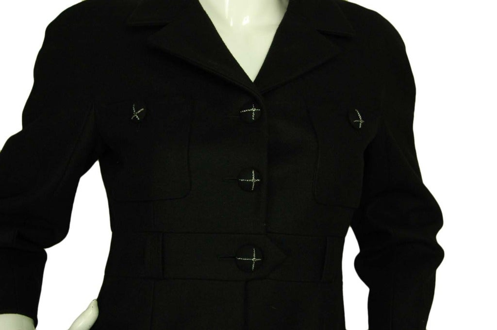 burberry leather trim wool cashmere trench coat