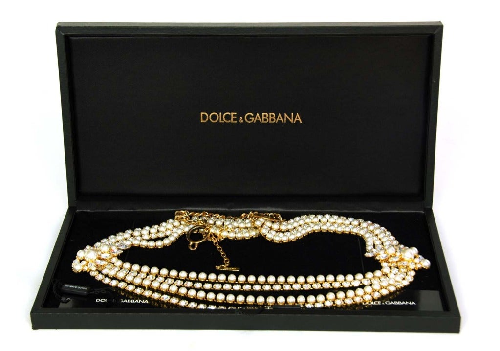 dolce and gabbana pearl necklace