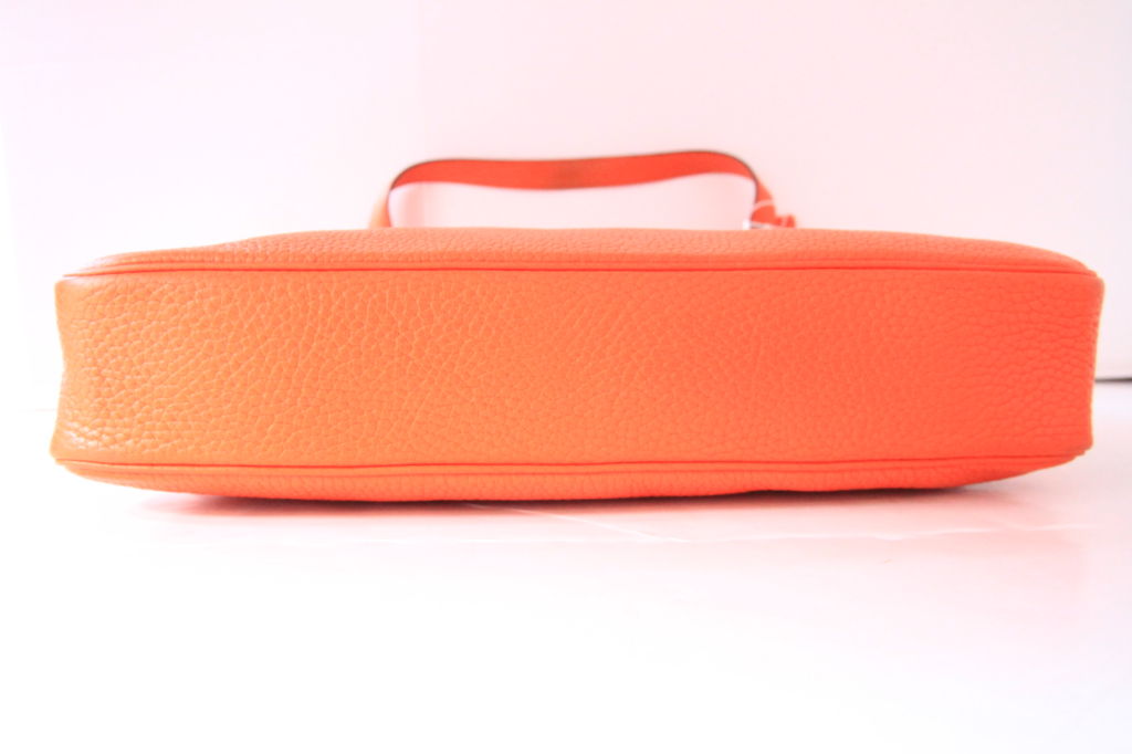 HERMES ORANGE TOGO LEATHER MASSAI BAG 1
