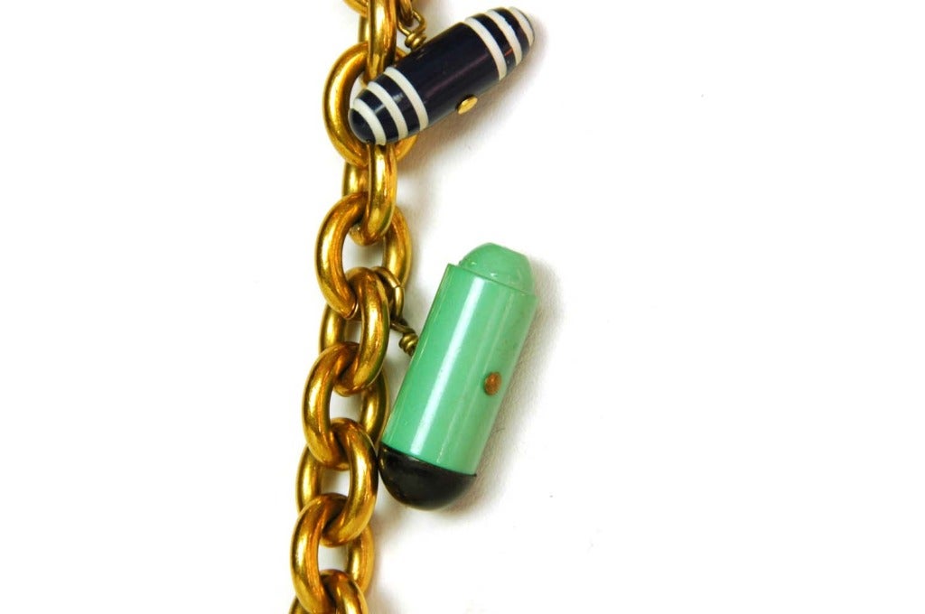 chanel pill holder necklace