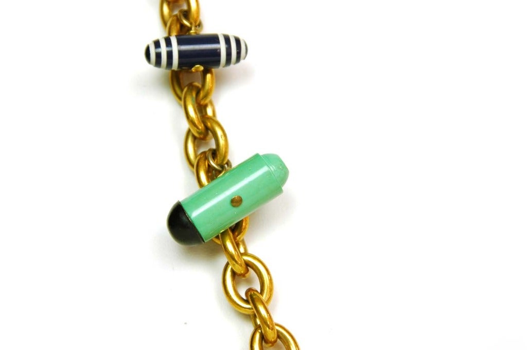 chanel pill necklace