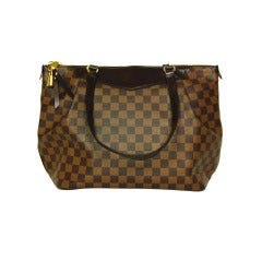 LOUIS VUITTON Brown Damier Check Canvas 'Westminster GM' Tote c. 2012
