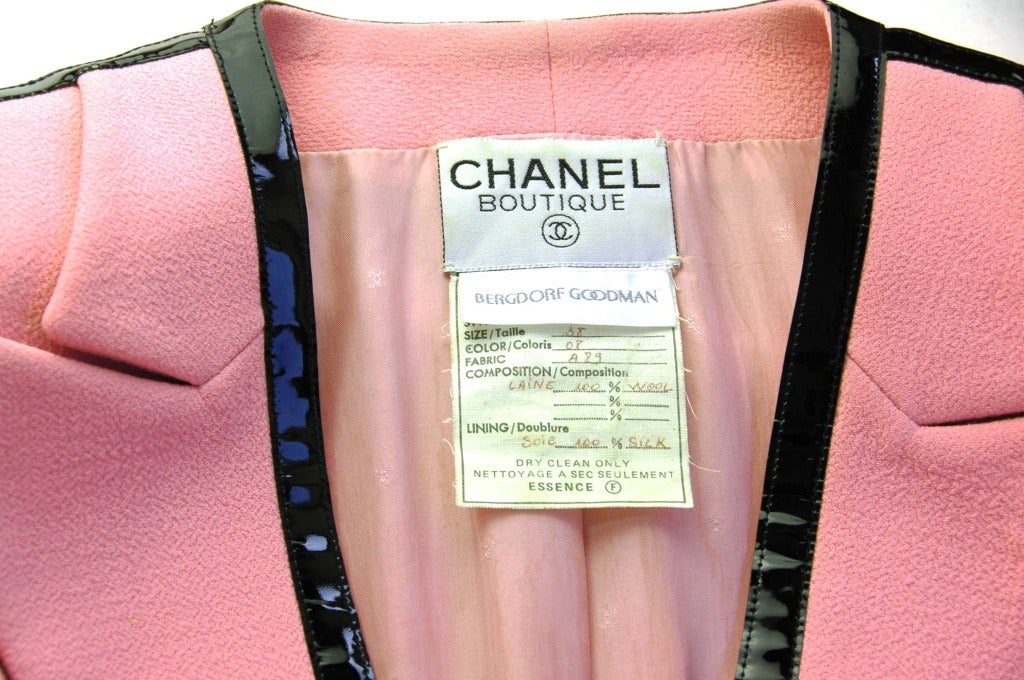 chanel pink suit