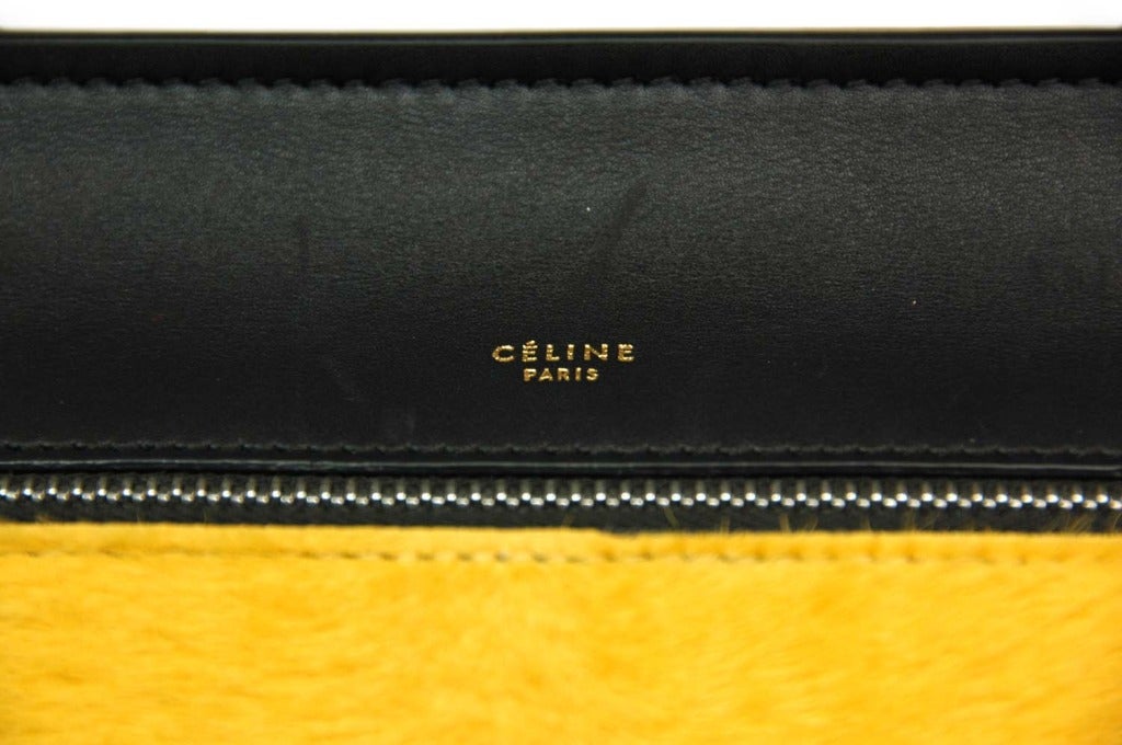 Celine Mustard Ponyhair & Black Leather Edge Bag - rt.$4, 250 2