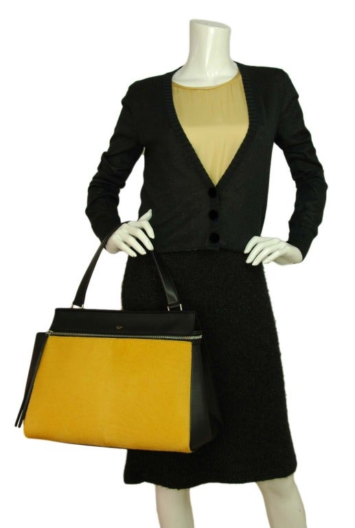 Celine Mustard Ponyhair & Black Leather Edge Bag - rt.$4, 250 5