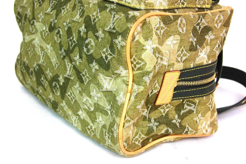 green denim louis vuitton bag