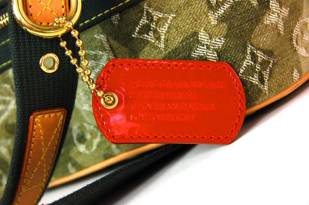 Louis Vuitton Green Monogram Denim Murakami Jacket For Sale at 1stDibs