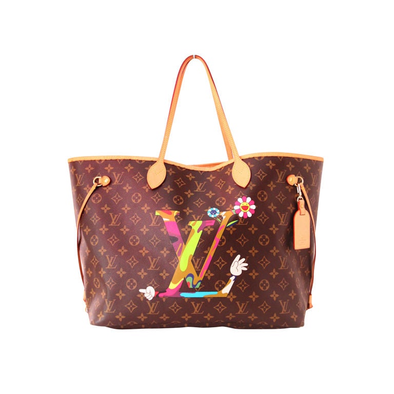 LOUIS VUITTON Murakami neverfull mocca